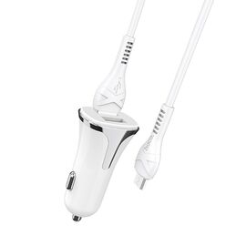  АЗУ HOCO Z31 Universe double port QC3.0 + micro (белый) 