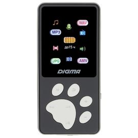  Плеер Hi-Fi Flash Digma S4 8Gb черный/серый/1.8"/FM/microSDHC 