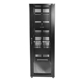  Шкаф серверный ЦМО ШТК-СП-42.8.12-44АА-9005 42U 800x1200мм пер.дв.перфор. 2 бок.пан. 1350кг черный 