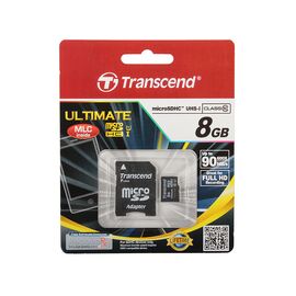  Флеш карта microSD 8GB Transcend microSDHC Class 10 UHS-I Ultimate,600x 