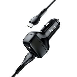  АЗУ HOCO Z36 Leader 2USB + Micro 2.4A (черный) 