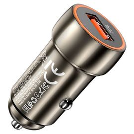  АЗУ HOCO Z46 Blue shield, 1USB, QC3.0 (серый) 