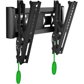  17"-37'' Кронштейн ONKRON TM4 Наклонный, черный, макс 200*200 мм, наклон 15º, от стены 35-105 мм, макс вес 18.2 кг, встр уровень 