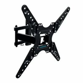  20"-55" Кронштейн Kromax OPTIMA-414 black Наклонно-поворотный max 30 кг. 5 ст св., нак. +5° -12°, пов. 180°, от ст. 64-415 мм., max VESA 400x400 мм 