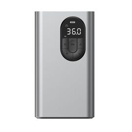  Автомобильный компрессор BASEUS Energy Source Inflator Pump, портативный 54Вт, 2.4A, 2400 мАч, тусклый, фонарик, дисплей 