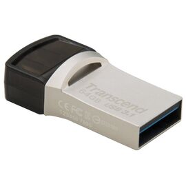  Флэш-драйв Transcend JetFlash 890, 64 Гб, OTG USB 3.1 gen.1 & USB Type-C 
