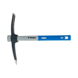  Кирка кованая Зубр Эксперт 20175-06 с обратной двухкомпонентной фиберглассовой рукояткой, 600г 