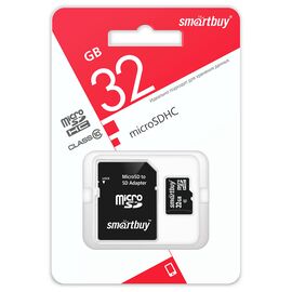  Карта памяти SMARTBUY (SB32GBSDCL10-01LE) MicroSDHC 32GB Class10 LE + адаптер 