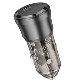  АЗУ BOROFONE BZ24 Clever single port PD20W Type-C to Type-C (прозрачный-черный) 