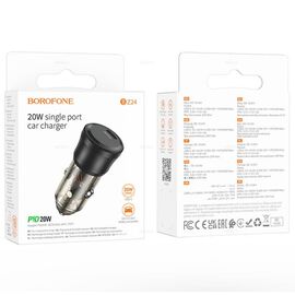  АЗУ BOROFONE BZ24 с одним портом PD20W (прозрачный-черный) 