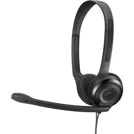 Гарнитура EPOS Sennheiser PC 5 CHAT,  накладная закрытая 42-17000Гц, 2м,  4-контактный jack 3.5мм, 95дБ подвижный микрофон, круговая диаграмма 