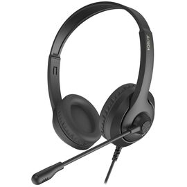  Наушники полноразмерные проводные, с микрофоном A4TECH Fstyler FH100 (черный) 