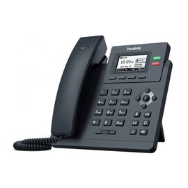  Телефон Yealink SIP-T31P черный, проводной, DHCP, DNS, IP, L2TP, конференц-связь, дисплей 