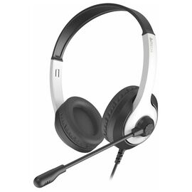  Наушники полноразмерные проводные, с микрофоном A4TECH Fstyler FH100U 2м накладные USB оголовье (белый/черный) 