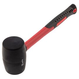  Киянка резиновая MATRIX 11185, 450г, черная резина, фибергласовая рукоятка 
