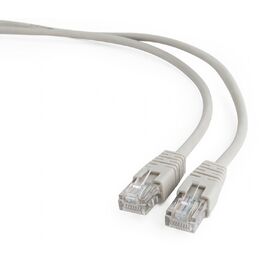  Патч-корд UTP5e, 15 м, литой, многожильный, биметалл CCA, 26AWG, PVC, серый, CABLEXPERT PP12-15M 