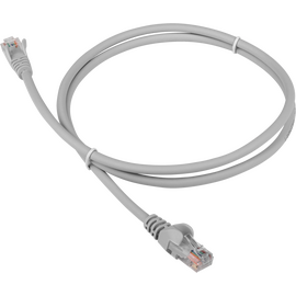  Патч-корд LANMASTER (LAN-PC45/U5E-1.0-GY) LSZH UTP кат.5e, 1.0 м, серый 