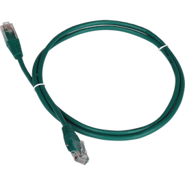  Патч-корд TWT (TWT-45-45-1.0-GN) TWT UTP кат.5e, с заливными колпачками, 1.0 м, зеленый 
