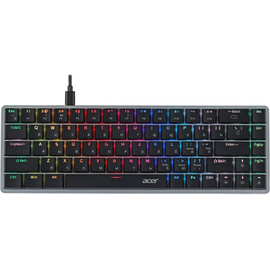  Клавиатура Acer OKW302 USB LED серебристый (ZL.KBDCC.01C) 