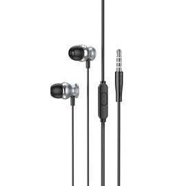  Наушники HОСО M106 Fountain metal universal with microphone (серый) 