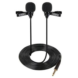  Микрофон CANDC DC-C6DM двойной, петличный, Jack 3.5mm, черный 