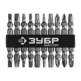  Набор бит Зубр 26089-H10 (10пред.) для шуруповертов 