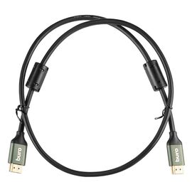  Кабель аудио-видео Buro HDMI (m)/HDMI (m) 1м. феррит.кольца Позолоченные контакты черный (BHP-HDMI-2.1-1G) 