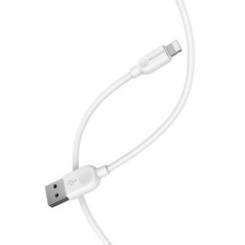  Дата-кабель BOROFONE BX14 LinkJet Lightning, 1м (белый) 