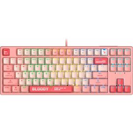  Клавиатура A4Tech Bloody S87 Energy механическая розовый USB for gamer LED (S87 USB ENERGY PINK) 