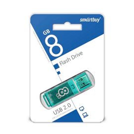  Флешка SmartBuy 8Gb USB Drive USB2.0 Glossy series Green (SB8GBGS-G) 
