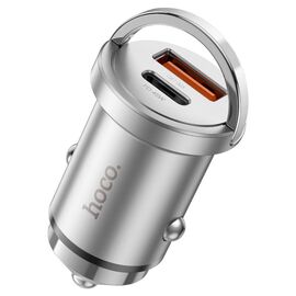  АЗУ HOCONZ10 Handy PD45W+QC3.0 car charger silver 