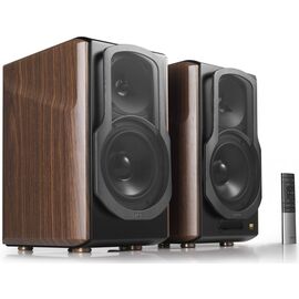  Акустика 2.0 EDIFIER S2000MK III brown. Bluetooth 5.0. 4 динамика (на обе колонки). Мощность: 130 Вт. Частотная характеристика: 45 Гц - 40 кГц. В комплекте: пульт управления, кабель 3.5мм-RCA, кабель RCA-RCA, оптоволоконный кабель, колоночный кабель, 