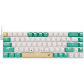  Клавиатура DEFENDER Vexx Pro GK-084 ,RGB,бел/зел (45084) 
