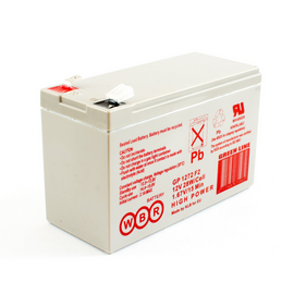  АКБ для ИБП 12В 7.2Ач WBR GP1272 F2, 28W/cell, 86 Whr, 2.2 кг, (ШхГхВ) 151х65х94 мм (102 с клеммами) 