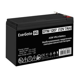  Аккумуляторная батарея ExeGate DTM 1207 (12V 7Ah, клеммы F2) 129858 