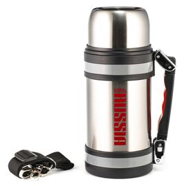  Термос LARA LR04-04 (сталь) 1500мл, sport line ручка, ремешок, двойные стенки, широкое горло, кнопка 