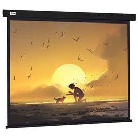  Экран Cactus CS-PSW-150X150-BK Wallscreen настенно-потолочный рулонный черный 