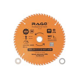  Диск пильный VIRA by Rage Universal 594239 255мм (10”) z60 посадка 30+25,4/20/16 