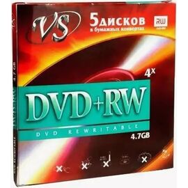  VS DVD+RW 4,7 GB 4x конверт/5 