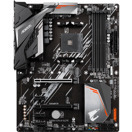  MB sAM4 Gigabyte A520 AORUS ELITE, AMD A520, 4xDDR4-3200, DVI-D+HDMI, 2xPCI-Ex16, 3xPCI-Ex1, 4xSATA3(RAID 0/1/10), 1xM.2, 8 Ch Audio, GLan, (4+4)xUSB2.0, (4+2)xUSB3.2, 1xPS/2, ATX, RTL (8) 