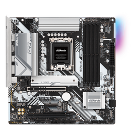  MB s1700 ASRock B760M Pro RS Intel B760, 4xDDR5-4800 МГц, 2xPCI-Ex16, 3xM.2, Micro-ATX 