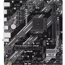 MB sAM4 ASUS PRIME B550M-K ARGB, AMD B550, 2xDDR4-3200 МГц, 1xPCI-Ex16, 2xM.2, Micro-ATX 