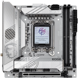  Материнская плата MSI MPG Z890I Edge Ti Wifi Z890, LGA1851, 4*DDR5, 2*PCIEx16, 1*PCIEx1, 5*M.2, 2*TypeC, 4*USB3.2Gen2, 6*USB3.2Gen1, 5*USB2.0, 4*SATA3 