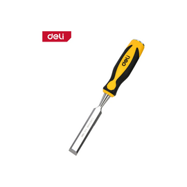  Стамеска плоская Deli DL6222-E1 ширина 22мм, длина 140мм, CrV, прорезиненная рукоять 