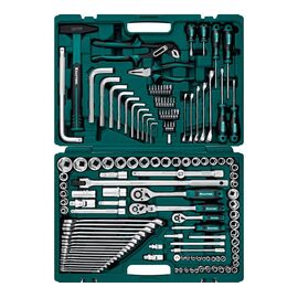  Набор инструментов KRAFTOOL Extrem-142 (27889-H142) универсальный 142 предм. (1/2"+3/8"+1/4") 