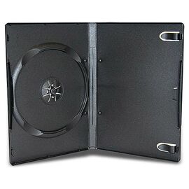  Бокс DeTech для CD/DVD одинарный 9мм черный 