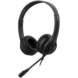  Наушники полноразмерные проводные, с микрофоном A4TECH HU-8 2м накладные USB оголовье (черный) 