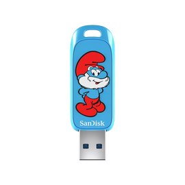  USB-флешка SanDisk Smurfs 128Gb (SDCZIS-128G-G46), USB3.2, синяя 
