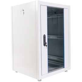  Шкаф коммутационный ЦМО ШТК-Э-18.6.8-13АА напольный 18U 600x800мм пер.дв.стекл металл серый 