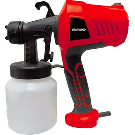 Краскопульт электрический STARWIND 450Вт, HVLP, 80DIN, 800 мл, сопло 2,5мм, коробка 
